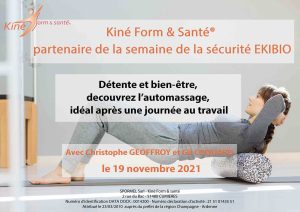 Région Auvergne - Rhône Alpes : Kiné form et santé® anime les journées santé-sécurité